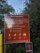 West Elwha Beacj Sign