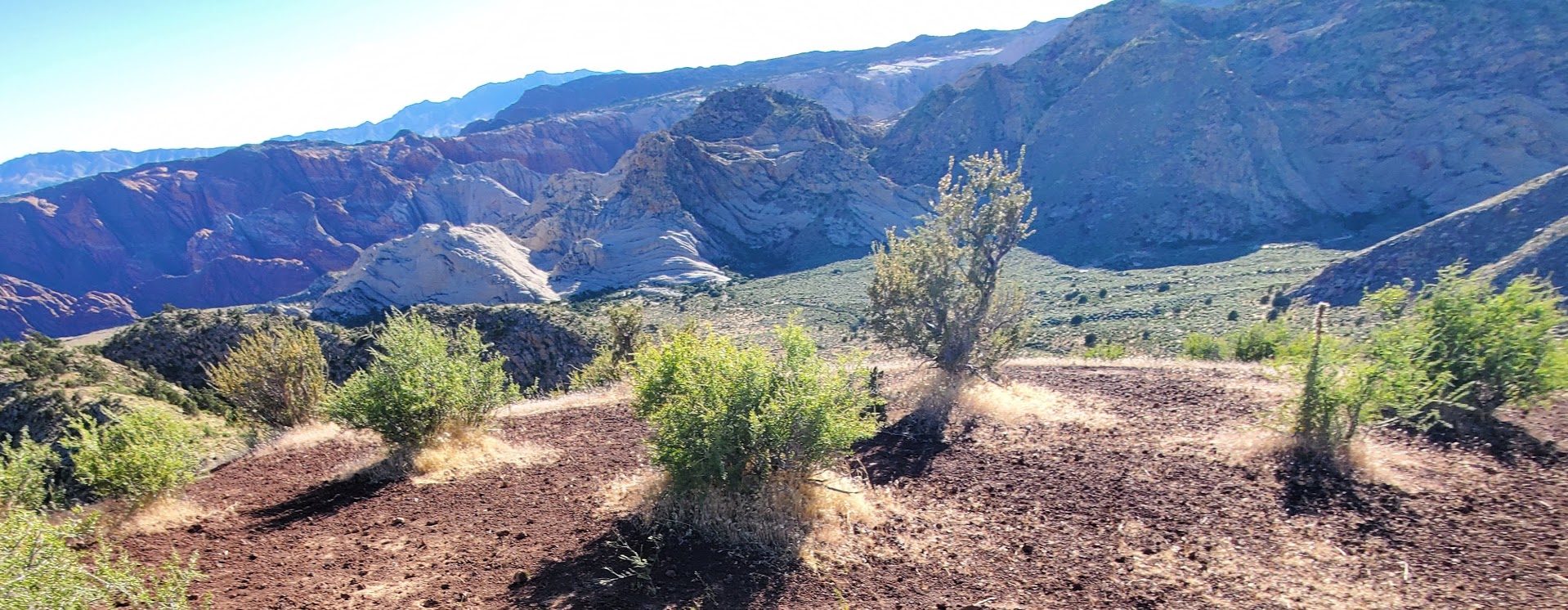 snow canyon from cinde cone